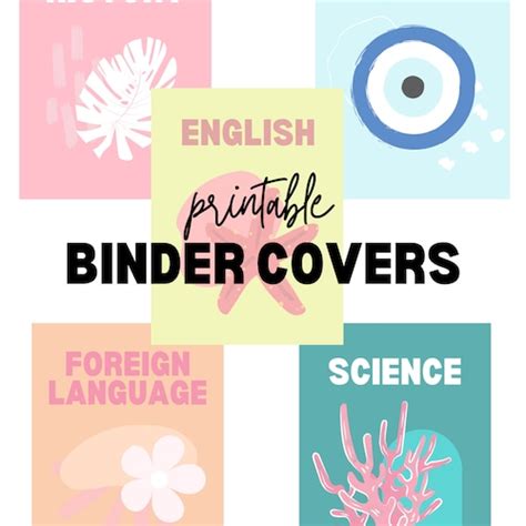 Printable Preppy Matisse Inspired Binder Covers Etsy