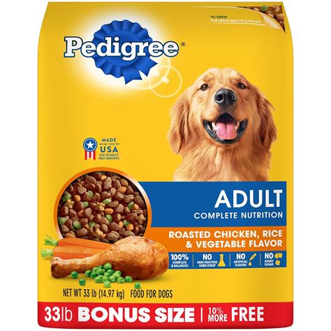 Pedigree Adult Dry Dog Food Roasted Chicken Rice And Vegetable Flavor