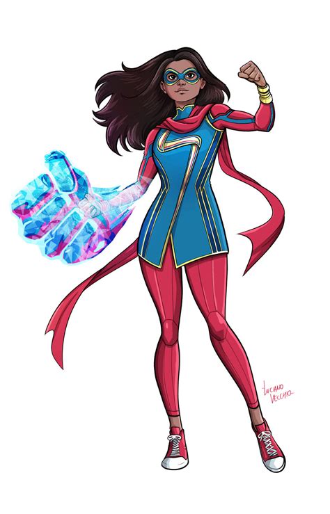 Ms Marvel Art By Lucianovecchio