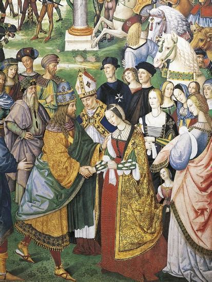 Bishop Of Siena Attending Coronation Of Frederick Iii And Eleanor Of