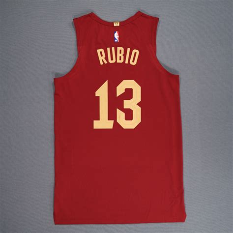 Ricky Rubio Cleveland Cavaliers Game Worn Icon Edition Jersey