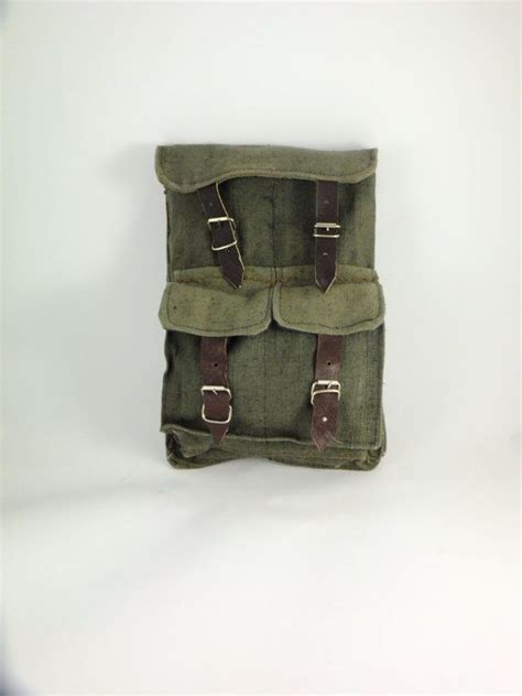 Vintage Military Green Canvas Tool Bag Mens Waist Canvas Tool Bag