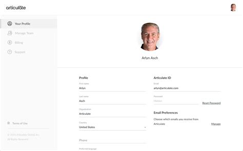 Articulate 360 Profile Account Preferences E Learning Heroes