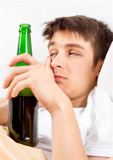 Sad Young Man With A Beer Stock Photo Image Of Male 233336606