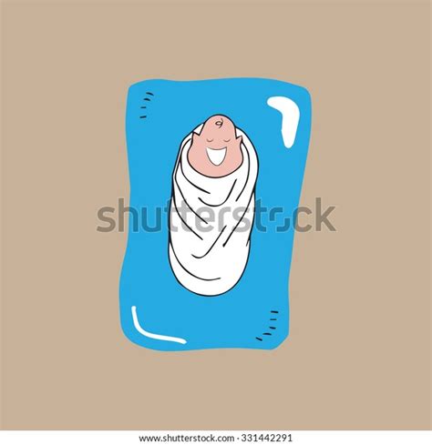 Newborn Baby Sleeping On Mat Cartoon Stock Vector Royalty Free