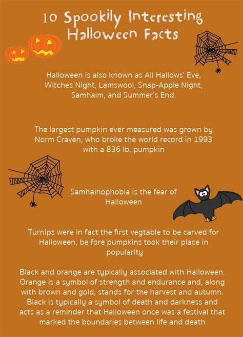 10 Spookily Interesting Halloween Facts Halloween Facts Halloween