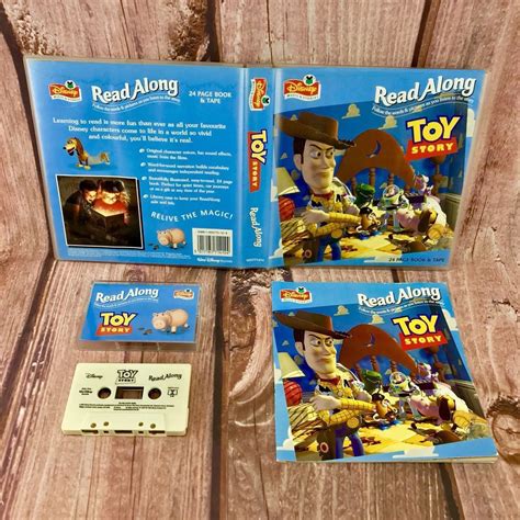 Disney Read Along Toy Story Book And Audio Cassette Tape Complete Rare 1995 Vgc Storybook