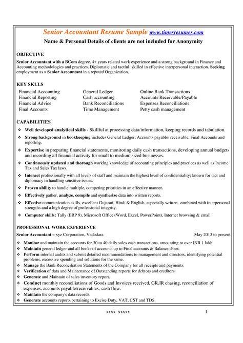 The best way to achieve this is to write with authority and confidence so that you stand out from the competition. Accounts Basic Resume - Best Resume Examples