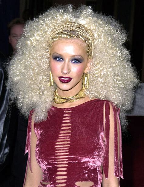 Christina Aguilera Celebs With Afros Us Weekly