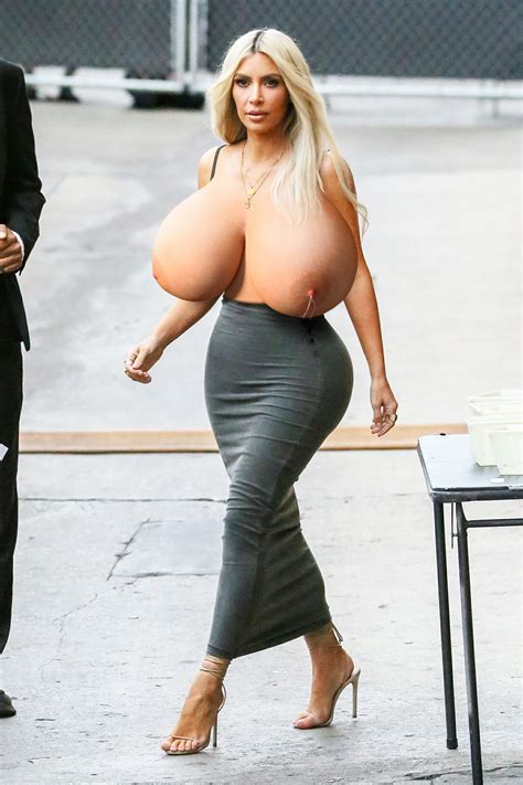 Kim Kardashian Huge Milking Tits Big Boobs Celebrities