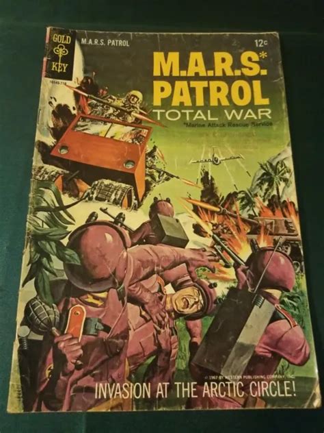 Mars Patrol Total War 4 Original Vintage 1967 Gold Key Comics 795