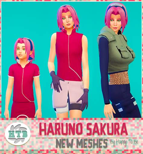My Sims 4 Blog Haruno Sakura Hair By Happytobe