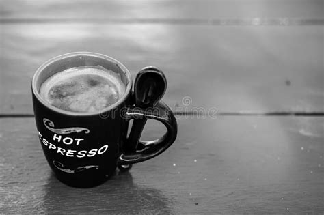 Black Coffee Cup Breakfast Coffee Concept Stock Photo Image Of