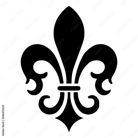 French Fleur De Lis Vector Icon Illustration Symboliconsignlogo Etc
