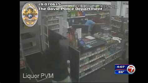Surveillance Video Captures Davie Liquor Store Robbery Arrested Wsvn News Miami News