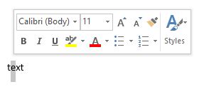 What Is A Mini Toolbar In Microsoft Word Shippoo