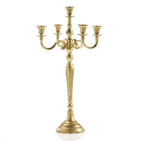 Gold 5 Arm Candelabra 24″ Glam Party Rentals