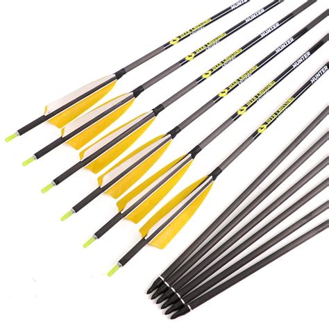 612ps Id 62mm Archery Pure Carbon Arrow Spine 340 400 500 600 700