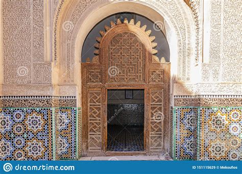 Detail Of Moroccan Arches And Doors. Marrakesh Stock Image - Image of ...