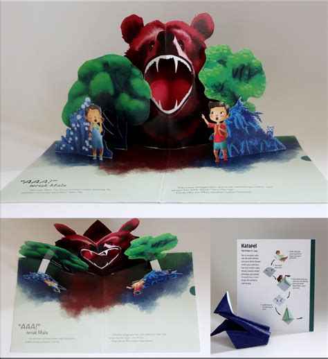 Pop Up Book With Origami Tutorial On Behance