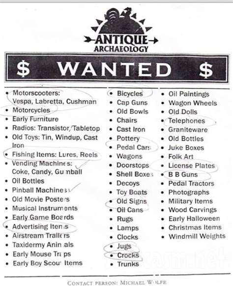 Photo American Pickers Antique Archaeology Wanted Flyer
