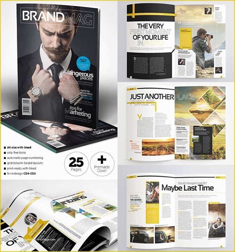 Free Magazine Layout Templates Of 20 Magazine Templates With Creative