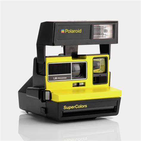 Polaroid 600 Supercolors Yellow Instant Film Camera Retrospekt