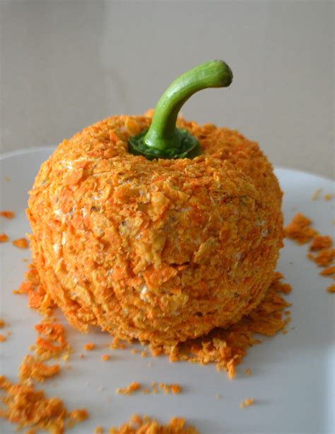 Pumpkin Shaped Cheese Ball Mikeys In My Kitchen