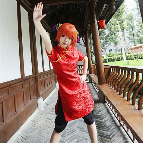 Gintama Kagura Cheongsam Cosplay Costume On Alibaba Group