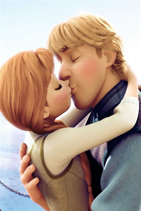 Anna And Kristoff Sucha Cute Kiss Disney Princess Frozen Frozen Anna