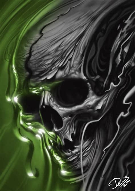 Green Skull By Disse86 On Deviantart