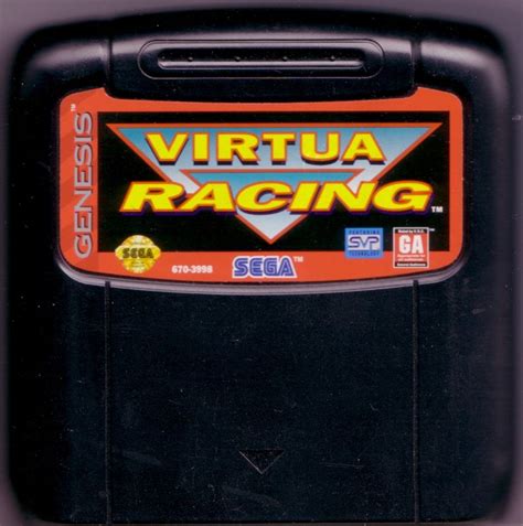 Virtua Racing 1994 Genesis Box Cover Art Mobygames