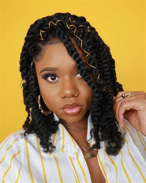 Fluffy Bohemian Twist 💛 Tutorial Link In My Bio 🗣 Used One Pack Of Hair 🤷🏾‍♀️ You Want