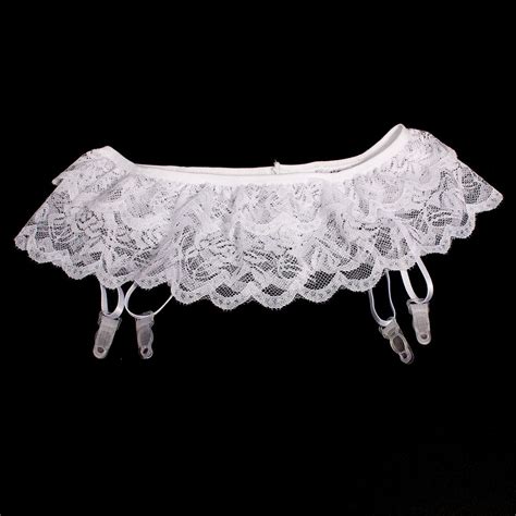 Discount Sexy Lace Embroidery Stocking Garter Belt For Women Solid