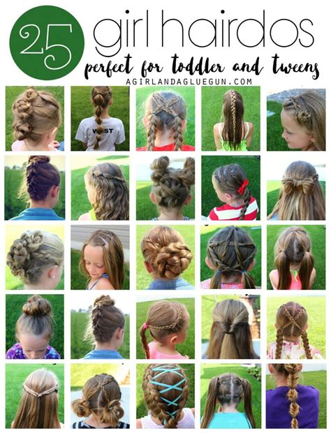 Easy as 1, 2, 3 to create and pull off, this hairdo wins extra points for being totally hassle free. 25 girl hair styles for toddlers and tweens - A girl and a glue gun