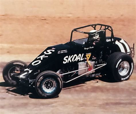 1989 George Snider Race Used Sprint Car Helmet Racing Hall Of Fame