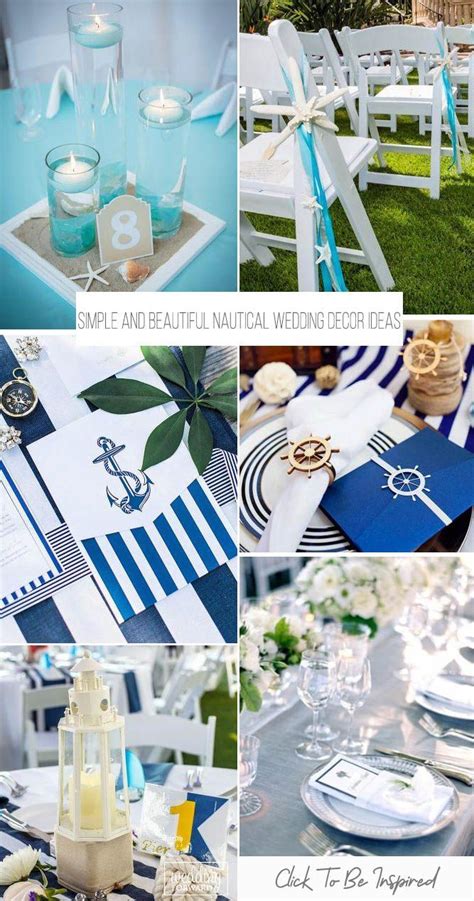 30 Simple And Beautiful Nautical Wedding Decor Wedding Forward