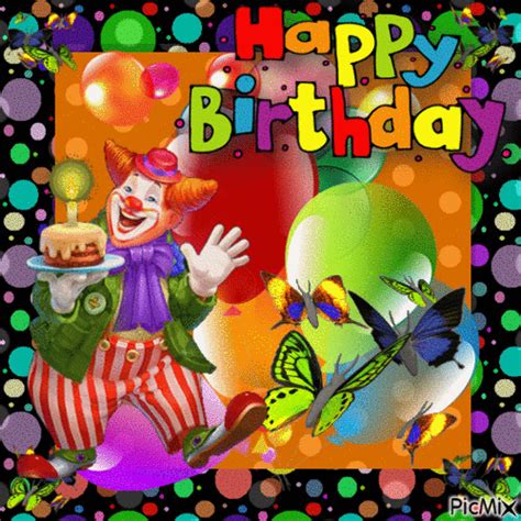 Clown Happy Birthday Animation Pictures Photos And Images For