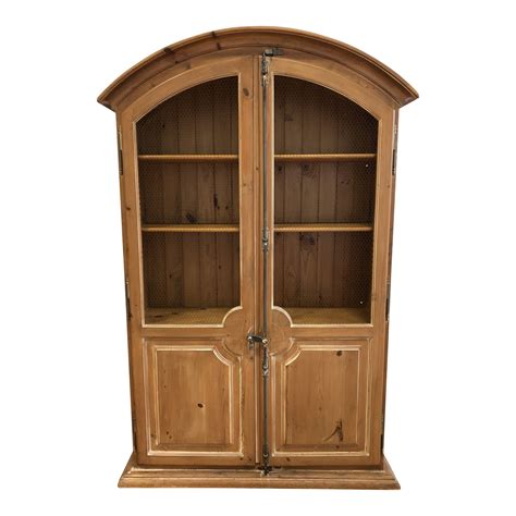 Custom Pine Wood Arched Storage Cabinet Design Plus Gallery