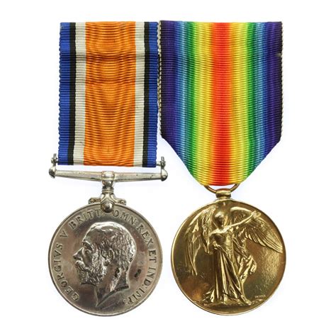 Ww1 British War Medal And Victory Medal Pair Pte J Kenworthy West