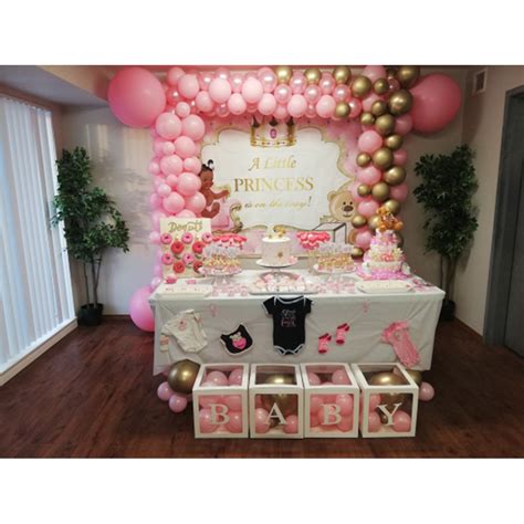 Little Ethnic Princess Baby Shower Backdrop Pink And Gold Tufted Newbo