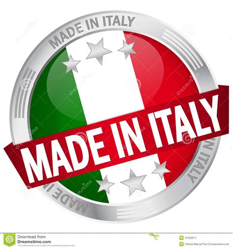 Made is a village in the dutch province of north brabant. Button With Banner Made In Italy Stock Vector - Image: 41552671