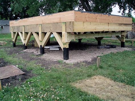 12 X 16 House Pier And Beam Support For Foundation Tiny House Cabin