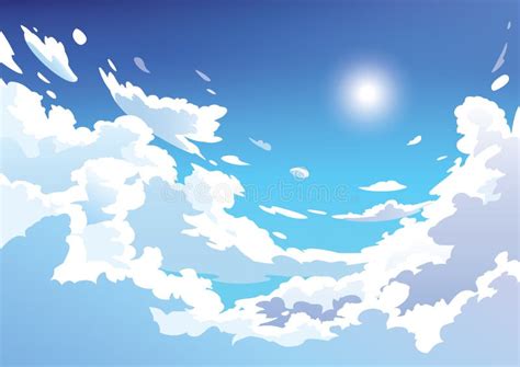 Anime Clouds Stock Illustrations 8128 Anime Clouds Stock