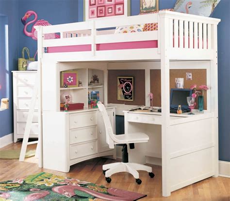 20 Charming Selections Of White Loft Beds With Desk