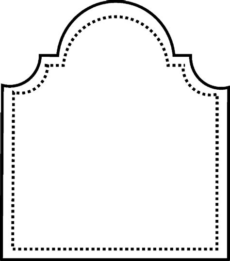 Blank Tombstone Template Clipart Best