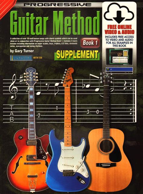 Cp Progressive Guitar Method Book Supplement Book Cd Dvd