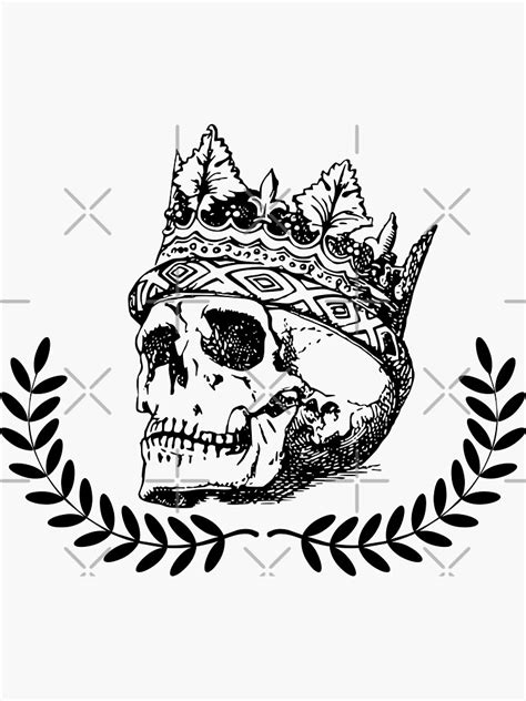 Skull King Sticker For Sale By Dgabriel Redbubble