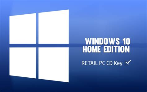 Windows 10 Home Edition Retail Pc Cd Key On Software Pc Game Hrk