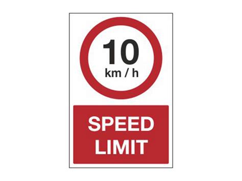 Par 024 Speed Limit To 10 Kmh Sign Benrhodes Nigeria Limited